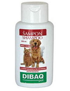 Dibaq Pet šampón proti parazitom pre psov 200ml