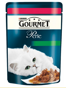 Gourmet Perle vrecková mačka s bobkami. a mrkva 85g