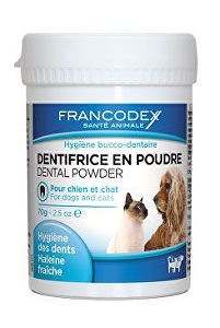 Francodex Dental Powder Pes, mačka 70g