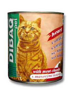 Dibaq Pet cat cons. Srdce 810g