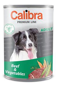 Calibra Dog Premium Adult Hovädzie mäso + zelenina 800g