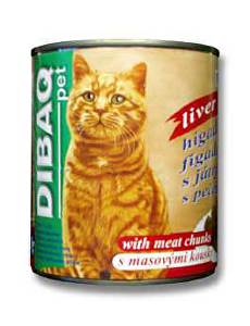 Dibaq Pet cat cons. Pečeň 810g
