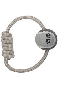 Hračka pre psa natur okrúhle lano s loptičkou 6,5x20cm