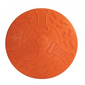 Hračka pre psa Lietajúci tanier KIDDOG 19cm oranžový 1ks