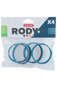 Komponenty Rody 3-spojovací krúžok modrý 4ks Zolux
