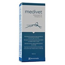 E-shop Medivet 100ml šampón proti šupinateniu a svrbeniu kože zvierat