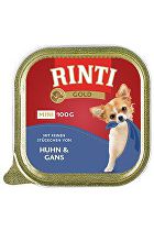Rinti Dog vanička Gold Mini kuracie mäso + hus 100 g + Množstevná zľava