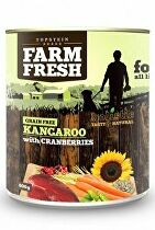 Farm Fresh Dog Kangaroo s brusnicami Konzumácia 400g