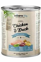 Chicopee Dog konz. Junior Pure Chicken & Duck 800g + Množstevná zľava