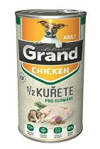 GRAND cons. deluxe kuracie mäso pre psov s 1/2 kuracieho mäsa pre dospelých 1300g + Množstevná zľava