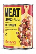 E-shop Josera Dog cons.Meat Lovers Menu Hovädzie mäso so zemiakmi 400g + Množstevná zľava zľava 15%