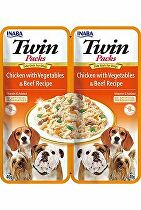 Churu Dog Twin Packs Chick & Veg.&Beef in Broth 80g