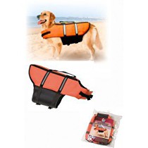 Plavecká vesta Dog M 35cm oranžová
