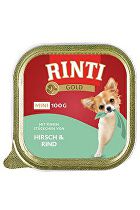 Rinti Dog vanička Gold Mini jeleň+hovädzie 100g + Množstevná zľava