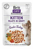 Brit Care Cat Fillets in Gravy Kitten Tend.Turkey 85g + Množstevná zľava