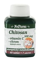 Chitosan 500mg +vit.C +chróm MedPharma 67tbl