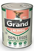 GRAND konz. pes deluxe 100% losos adult 400g + Množstevná zľava zľava 15%