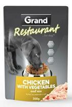 GRAND kaps. deluxe pes Reštaurácia. 100% kuracie, zel. 300g + Množstevná zľava