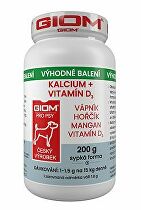E-shop Giom S dog Calcium+D3 200g plv