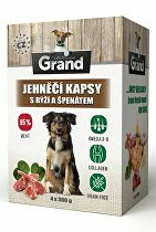 E-shop GRAND kaps. deluxe pes jahňacie s ryžou a špenát. 4x300g + Množstevná zľava