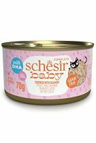 Schesir Cat Cons. Kitten Wholefood chicken/salmon 70g + Množstevná zľava