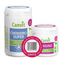Canvit Chondro Super 230g+Canvit Immuno pre psov 100g