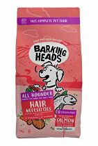 BARKING HEADS All Hounder Hair Necessities Salmon 12kg + dárek cestovní miska Barking