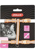 Postroj pre mačky SHINY nylon oranžový Zolux