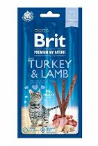 Brit Premium by Nature Cat tyčinky Sticks with Turkey & Lamb 3 ks