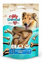 Cobbys Pet Aiko Dental Calcium Milk Bone vápnikové mliečne kosti 6 cm 20 ks