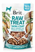 Brit Raw Treat Skin and Coat maškrty ryba a kura 40 g