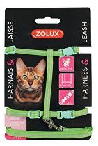 Postroj pre mačky s vodítkom 1,2 m zelený Zolux