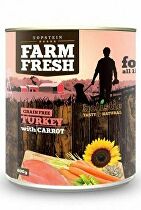 E-shop Farm Fresh Dog morčacie mäso s mrkvou v konzerve 800g + Množstevná zľava zľava 15%