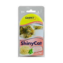 Gimpet cat cons. ShinyCat kuracie mäso/krab 2x85g + Množstevná zľava