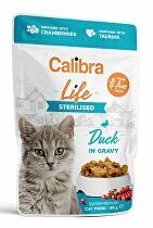 E-shop Calibra Cat Life pocket Sterilizovaná kačica v omáčke 85g + Množstevná zľava