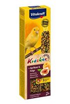 E-shop Vitakraft Bird Kräcker kanárik marhuľový + figová tyčinka 2ks zľava 10%