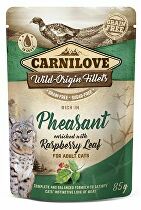 E-shop Carnilove Cat Pouch Pheasant & Raspberry Leaves 85g + Množstevná zľava 5 + 1 ZADARMO