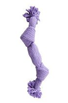 Hračka pre psov BUSTER Pískacie lano, fialová, 35 cm, M
