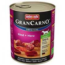 Animonda GRANCARNO cons. ADULT hovädzie mäso/srdce 800g + Množstevná zľava