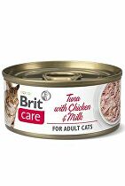 Brit Care Cat konz Fillets Chicken&Milk 70g + Množstevná zľava