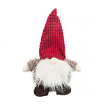 Vianočná hračka Pes Elf plyšový, šuštiaci 33cm TR 1ks