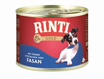 Rinti Dog Gold bažant v konzerve 185g + Množstevná zľava