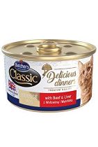 E-shop Butcher's Cat Class.Delic.Dinners hovädzie+jaterná konzerva85g + Množstevná zľava zľava 15%