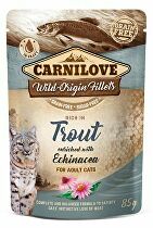 E-shop Carnilove Cat Pouch Trout Enriched & Echinacea 85g + Množstevná zľava 5 + 1 ZADARMO