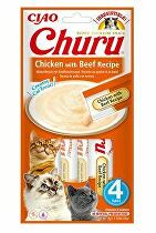 E-shop Churu Cat kuracie mäso s hovädzím mäsom 4x14g + Množstevná zľava