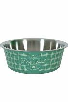 E-shop Nerezová miska pre psov FOOD DOG 1,7l zelená Zolux