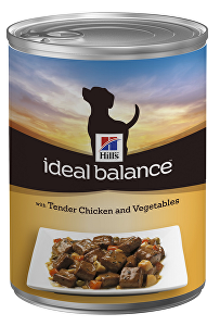 Hill's Canine Ideal B. Konzumácia s kuracím mäsom a zeleninou pre dospelých 360g