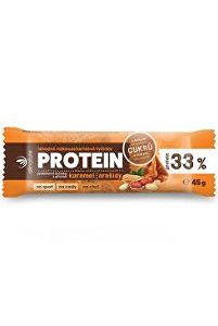 Allnature Protein tyčinka s nízkym obsahom cukru 33% karamel