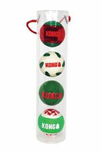 Hračka pre psov Kong Vianočné loptičky Kruuse 4ks