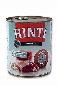 Rinti Dog Sensible konzerva s jahňacím mäsom a ryžou 800g